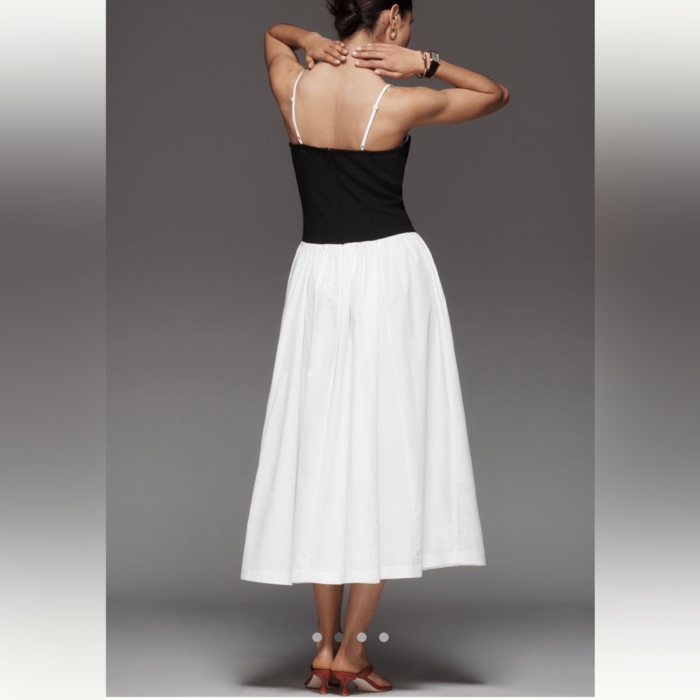 By Anthropologie Twofer Peekaboo Midi Dress - Picture 2 of 8